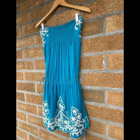 TANIA MOHAN TABLA GODDESS SILK SHORT DRESS XS - Picture 11 of 15